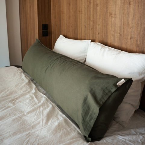 Body Pillow linnen hoes, donkergroen - Forest Calm image 0