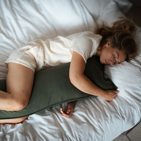 Body Pillow linnen hoes, donkergroen - Forest Calm image 2