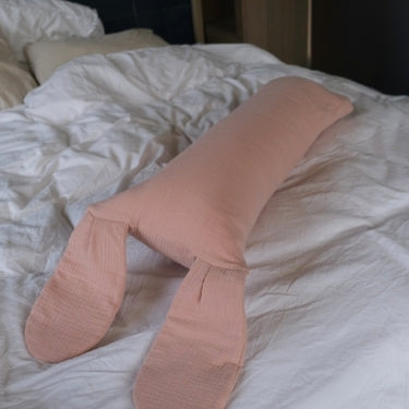 Kinderkussenhoes – Hydrofiel – Pink Bunny image 0