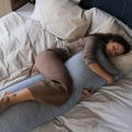 Body Pillow hoes, blauw-wit - Ocean Stripe image 0