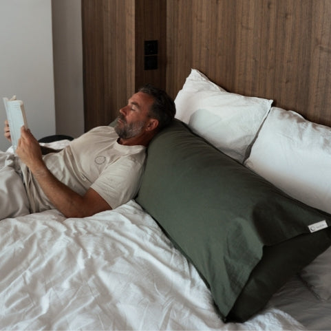 Body Pillow linnen hoes, donkergroen - Forest Calm image 1